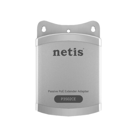 Netis P3502Ce - Extensor PoE, 2 Puertos 100Mbps Y 1 Puerto Uplink 100Mbps, Pasivo, Ip66 A Prueba De Agua, Para Exteriores
