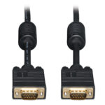 Cable VGA Coaxial Para Monitor Tripp-Lite - VGA (D-Sub), VGA (D-Sub), Negro