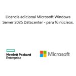 Licencia Adicional Microsoft Windows Server 2025 Para Centro De Datos 16 Núcleos Ww Sw -
