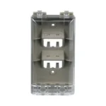 Placa De Pared 4 Puertos Mini-Com Panduit Cfpwr4Cig/Resistente Al Agua Con Proteccion Ip56/ Vertical/Gris