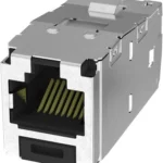 Conector Jack RJ45 Cat5E Panduit Cj5E88Tbl Estilo T/Mini-Com/8 Posiciones/8 Cables/Color Negro
