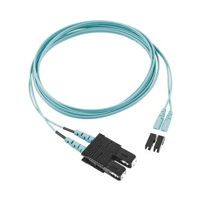 Jumper De Fibra Optica Panduit Nkfpx2Elllsm003 Multimodo 50/125 Om3/Lc-Lc Duplex/Lszh/Color Aqua/3 Metros