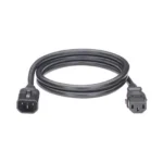 Cable De Alimentacion Panduit Lpca12-X 1.2 Mts, Electrica Con Bloqueo De Seguridad, De Iec C14 A Iec C13, Color Negro, Paquete 10 Piezas