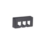 Placa De Mobiliario Modular Estandar Panduit Cffp4Bl, Salidas Para 4 Puertos Mini-Com/Color Negro