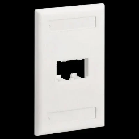 Placa De Pared Vertical Clasica Panduit Cfpl2Why 2 Puertos Mini-Com, Con Espacios Para Etiquetas, Color Blanco