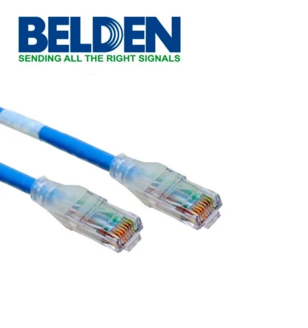 Cable Patch Cord Cat6A Belden Cad1106004/1.2 Metros/Azul/4 Pares/28Awg Trenzado/Uso Interior/Cobre Estañado