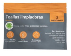 Toallas Limpiadoras Perfect Choice, Paños Húmedos, Lcd/tft/plasma