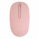 Mouse Inalámbrico Rosa Silencioso Con Receptor Doble USB C+USB A Pc-045182