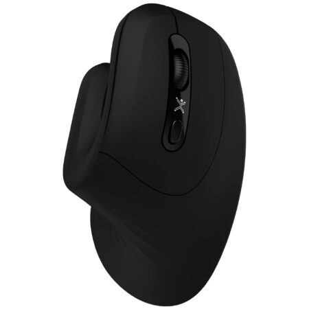Mouse Inalámbrico Diseño Vertical Click Silencioso Snouse Color Negro | Perfect Choice