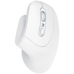 Mouse Inalámbrico Diseño Vertical Click Silencioso Snouse Color Blanco | Perfect Choice