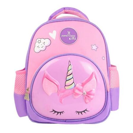 MOCHILA PREESCOLAR PERFECT CHOICE PC-084419 COLOR ROSA/FIGURA UNICORNIO