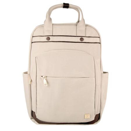 Pc-084655 Mochila De Mujer Para Laptop Elegante Y Funcional Modelo Kokette Color Taupe | Perfect Choice –
