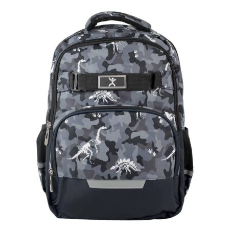 Mochila Escolar Perfect Choice Arcade/De Poliester/Con Dinosaurios/Ergonomica/Multicolor/Pc-085164