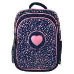 Mochila Escolar Infantil Perfect Choice Kiddo Corazon/Con Multiples Compartimentos/Azul/Pc-085294