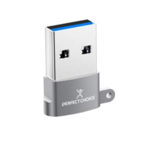 ADAPTADOR USB A A TIPO C PERFECT CHOICE PC-101253/GRIS