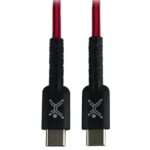 Cable USB-C Macho - USB-C Macho Perfect Choice Pc-101697/1 M/Color Gris-Blanco