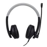 Diadema Audifono C/Microfono Perfect Choice Pc-112167 USB, Cable 1.8M, Color Negro/Gris