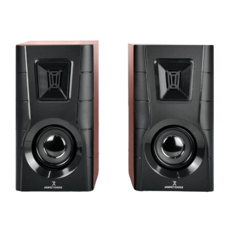 Bocinas Para Computadora Perfect Choice Meridian/Sonido 2.0/Acabado De Madera/Pc-112686