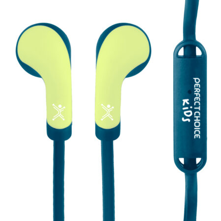 Audífonos Alámbricos In-Ear Cable Anti-Enredos Bubble Gum Color Azul | Perfect Choice