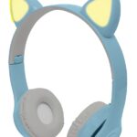Audífonos Bluetooth Inalámbricos Para Niños Luz LED Catto Azul | Perfect Choice