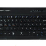 Mini Teclado Inalámbrico Bluetooth Universal Ultra Delgado Color Negro | Perfect Choice