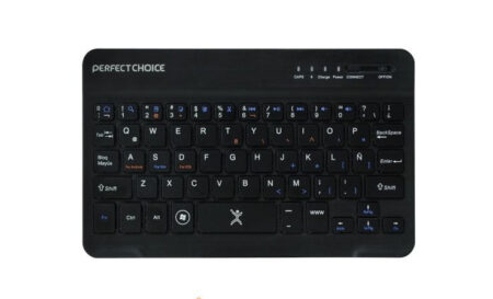 Mini Teclado Inalámbrico Bluetooth Universal Ultra Delgado Color Negro | Perfect Choice