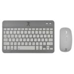 Kit Teclado Mouse Compacto Blue Tooth 2 En 1 Genova Negro