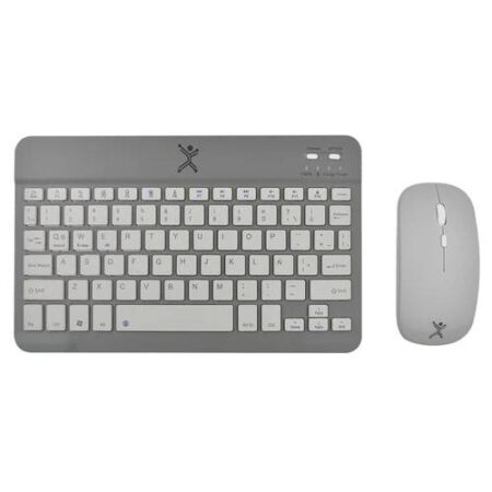 Kit Teclado Mouse Compacto Blue Tooth 2 En 1 Genova Negro