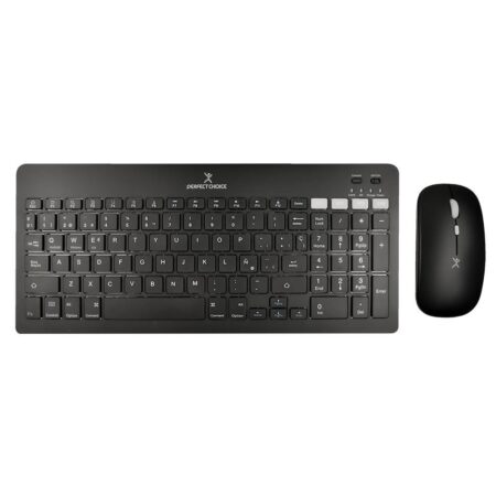 Kit Teclado 2.4Ghz Bt Recargable Zebrary- Negro