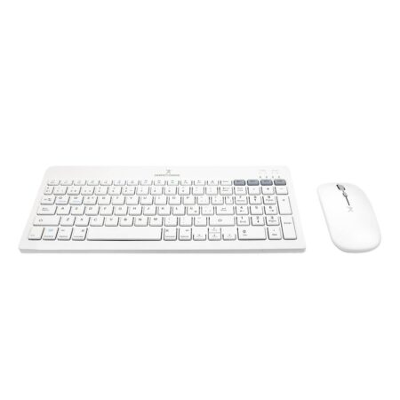 Kit Teclado + Mouse Recargable Inalámbrico+ Bt Zebrary Color Blanco | Perfect Choice