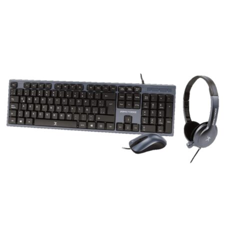 Kit De Teclado, Mouse Y Diadema Con Micrófono Integrado Alámbrico | Perfect Choice