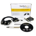 Tarjeta Adaptadora PCI Express 4 Puertos Serial Multiconector .