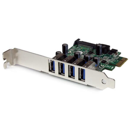 Tarjeta Startech PCI Express PCI-E USB 3.0 C/Uasp 4Ptos SATA