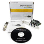 Tarjeta Startech PCI Express PCI-E USB 3.0 C/Uasp 4Ptos SATA