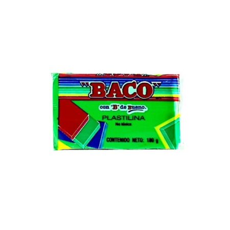 Plastilina Baco Maqueta 180 Gramos Color Verde Calro No. 55 Pl007 –