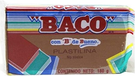 Plastilina Baco Maqueta 180 Gramos Color Café Clave Pl010 No. 58 –