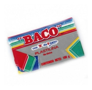 Plastilina Baco Maqueta 180 Gramos Color Gris Obscuro Pl091 –