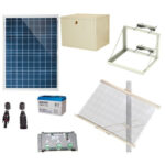 Kit Solar Epcom De 50W/12Vcd Para Alimentar Energizador De Cerca Electrificada, Pl12K