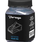 Kit De 100 Conectores Vorago Plug RJ45 Cat5 P/Cable Utp, Plug-100