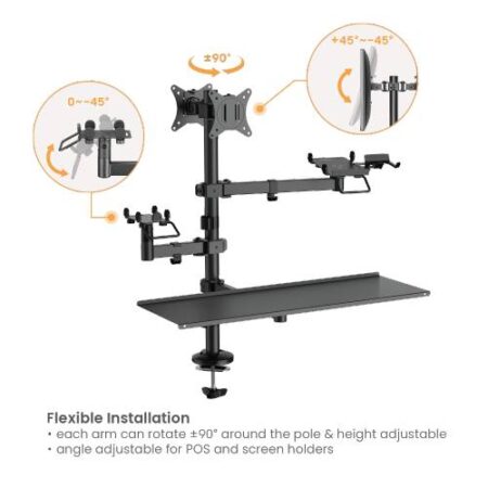 Solucion De Montaje Kensington Para Puntosde Venta Doble Pantalla