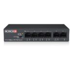 Switch PoE De 4 Canales, Total Power 60W, En Modo Cctv Puedes Conectar Cámaras IP Hasta 250 Mts
