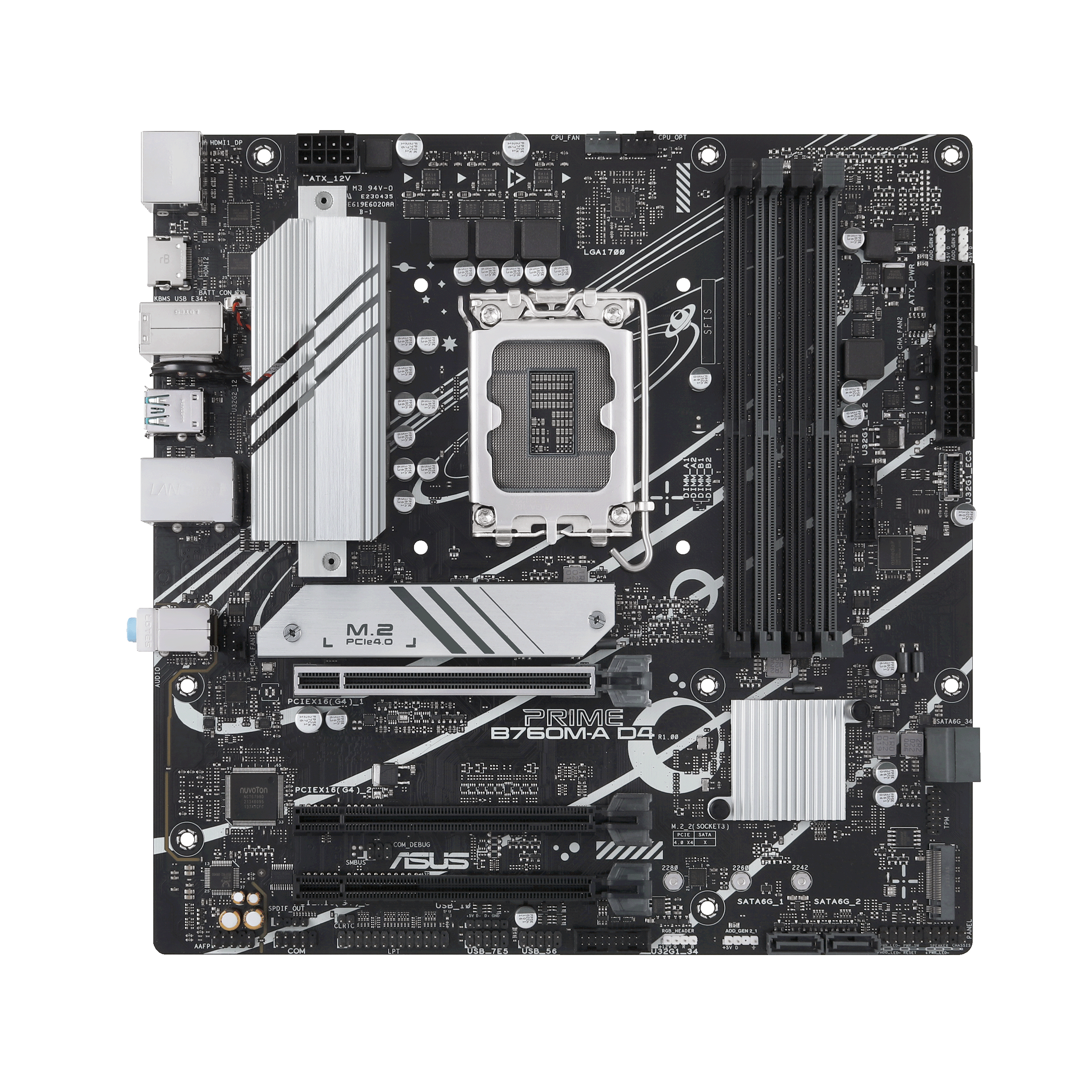Mb Asus Prime B760m-a D4 Socket 1700/microatx/4xddr4/2xhdmi/dp/pcie-4.0/argb/aura Sync