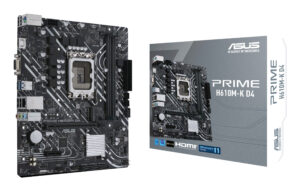 MB ASUS PRIME H610M-K D4 LGA 1700 12TH GEN/2X DDR4/4X SATA III/1X M.2/1X HDMI/1X VGA/MICRO ATX