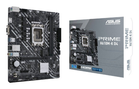 Mb ASUS Prime H610M-K D4 Lga 1700 12Th Gen/2X DDR4/4X SATA Iii/1X M.2/1X HDMI/1X VGA/Micro ATX