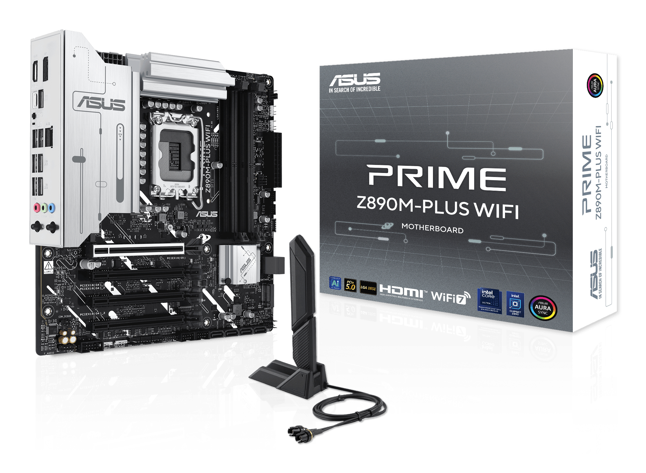 Mb Asus Prime Z890m-plus Wifi Socket Lga 1851/ddr5/hdmi/dp/intel Z890 192gb/micro-atx
