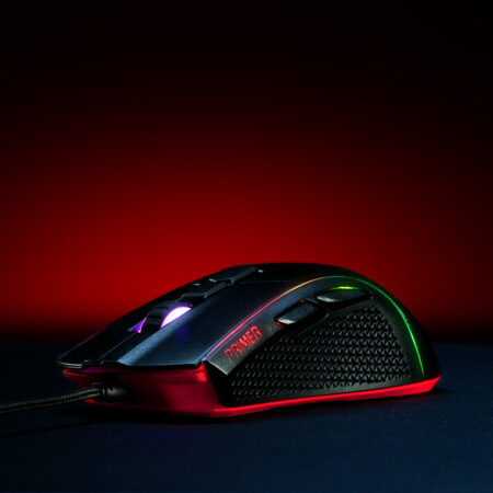 Mouse Gaming Alambrico Xpg Optico/USB/12000Dpi/Rgb/Switch Omron/6Botones/Negro, Primer-Bkcww