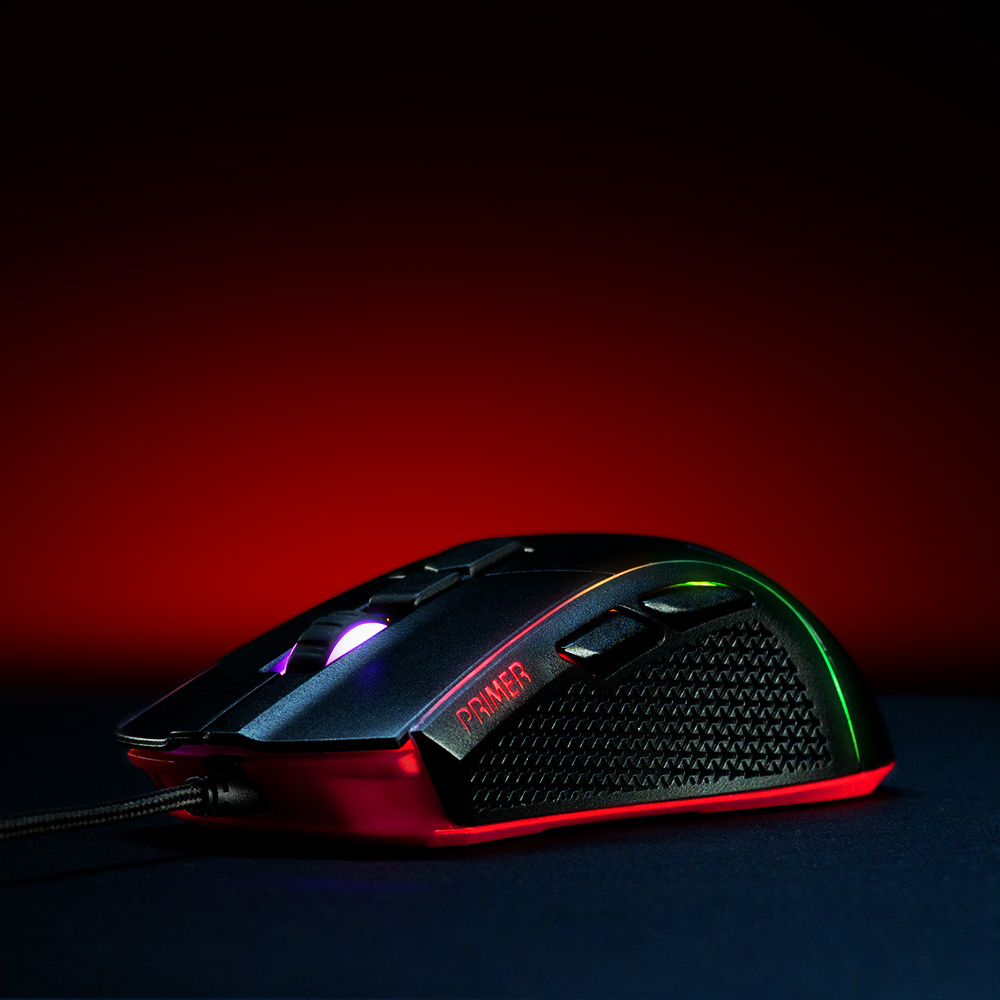 Mouse Gaming Alambrico Xpg Optico/usb/12000dpi/rgb/switch Omron/6botones/negro, Primer-bkcww