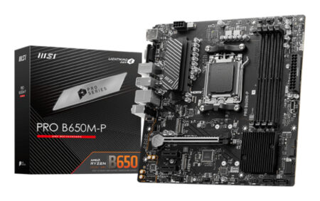Motherboard MSI Pro B650M-P – Chipset: AMD B650, Upc: AMD Ryzen™ 8000/ 7000 Series Desktop Processors Socket Am5, Capacidad Máxima De Memoria 256Gb