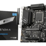 Mb MSI Pro B760M-A WiFi DDR5/Socket Lga 1700/HDMI/192Gb/PCIE 4.0/M.2/USB 3.1/Micro ATX