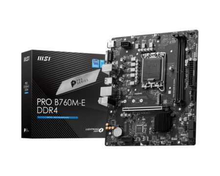 Mb MSI Pro B760M-E DDR4 Socket Lga 1700/64Gb DDR4/Intel B760/HDMI/ATX/PCIE 4.0
